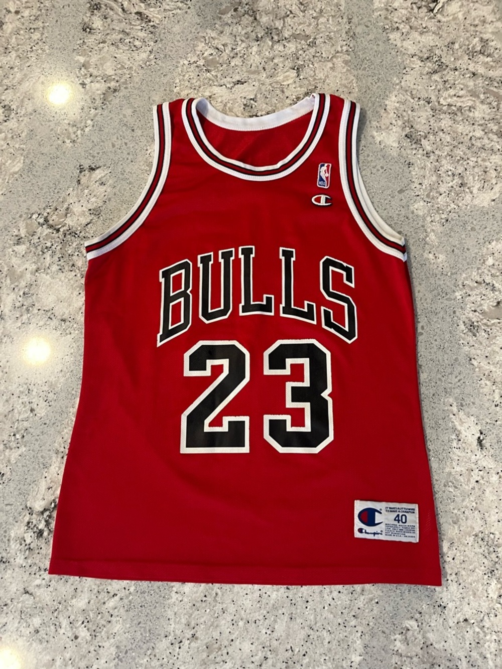 Vintage 90s Authentic Michael Jordan Chicago Bulls Champion Jersey